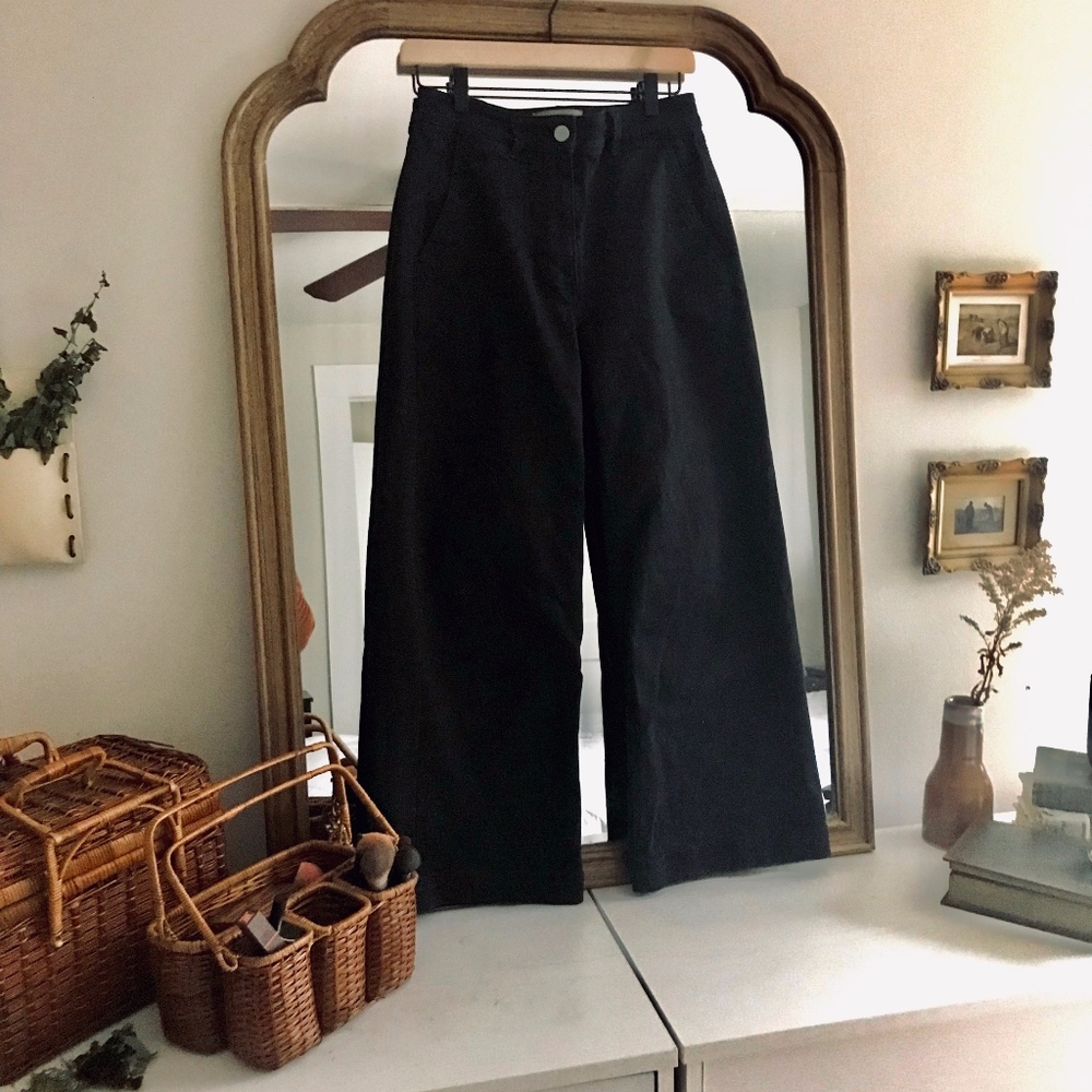 Everlane Wide Leg Crop in Black